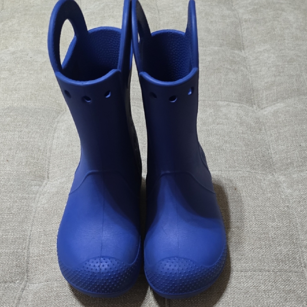 CROCS Kids Blue Rain Boots